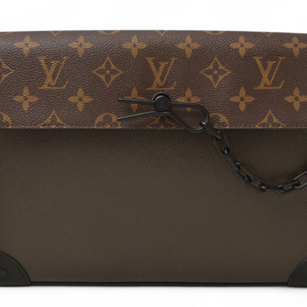LOUIS VUITTON Brown Monogram Pochette Clutch Bag